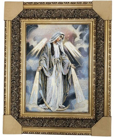 Framed Tapestry: Our Lady of Grace, 21"