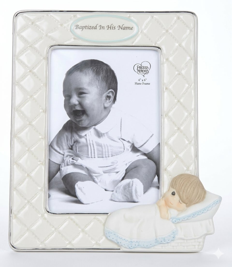 Precious Moments Photo Frame: Baptized in His Name