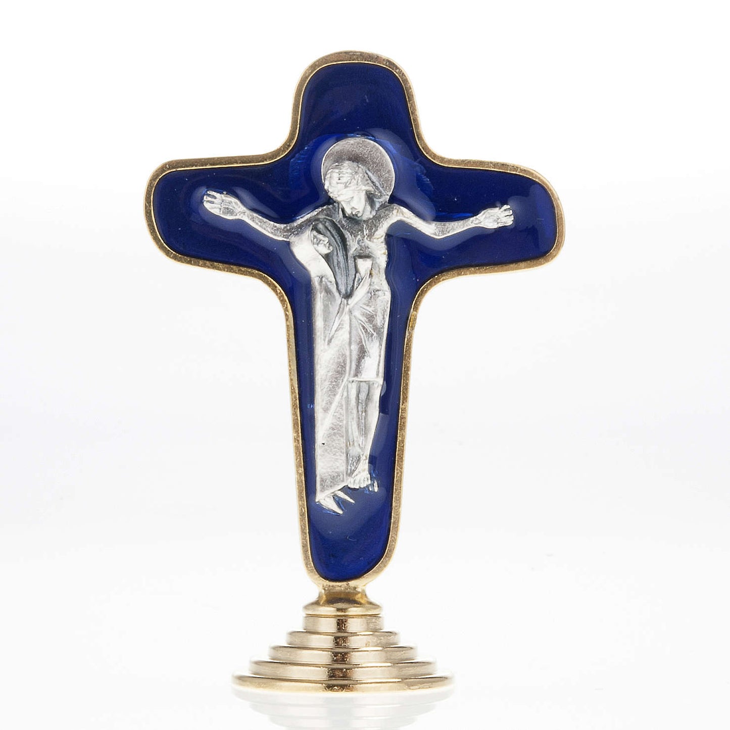 Sorrowful Mother Passion Crucifix, 3.75" (Gold Accent) Made in Italy
