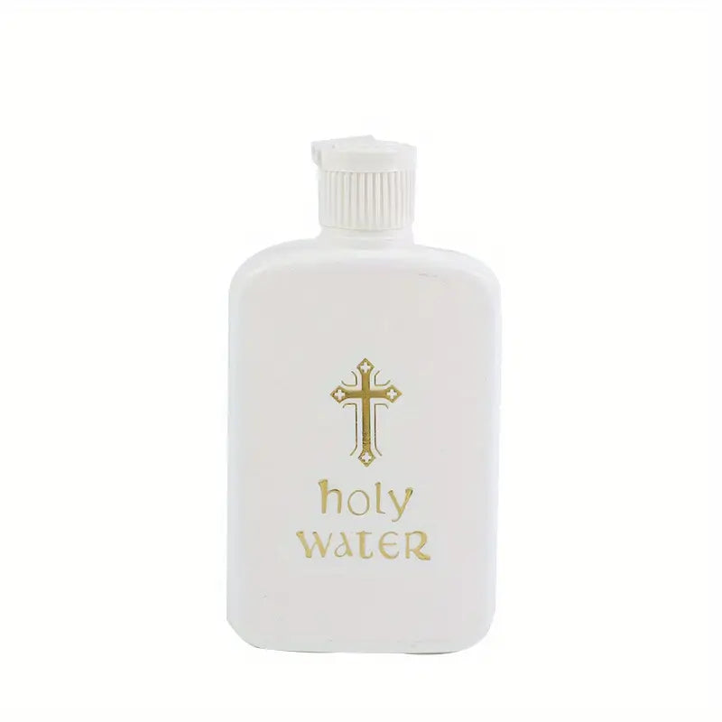 Holy Water Bottle with Gold Lettering, 4 oz.