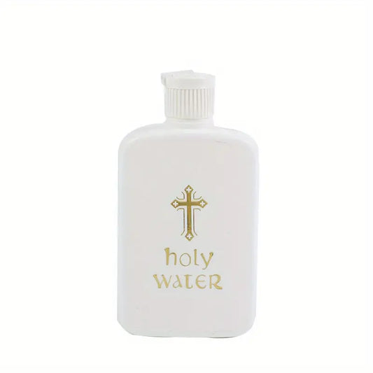 Holy Water Bottle with Gold Lettering, 4 oz.