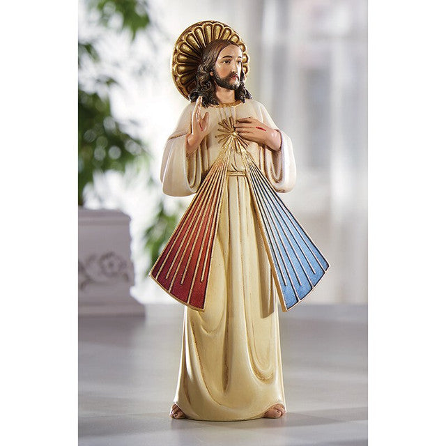 Divine Mercy Jesus Statue, 8"