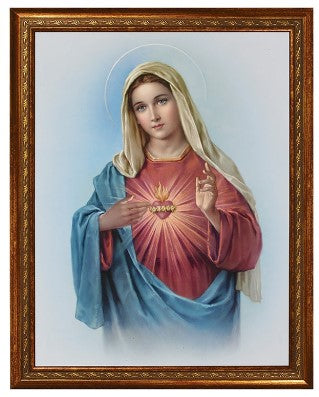 Immaculate Heart of Mary Frame, 18" H