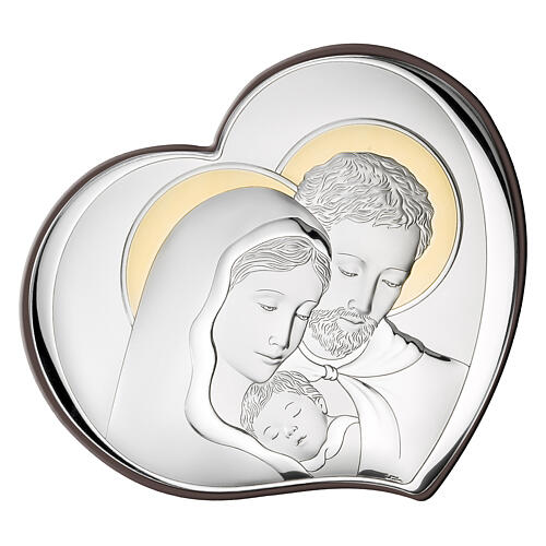 Holy Family Two-Tone Desktop Plaque, 3.15" (Made in Italy)
