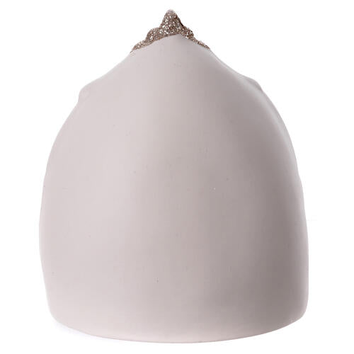 Porcelain Holy Family Nativity Scene with LED Light Stars