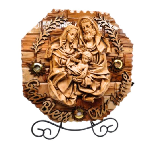 God Bless Our Home – Olive Wood Wall Plaque