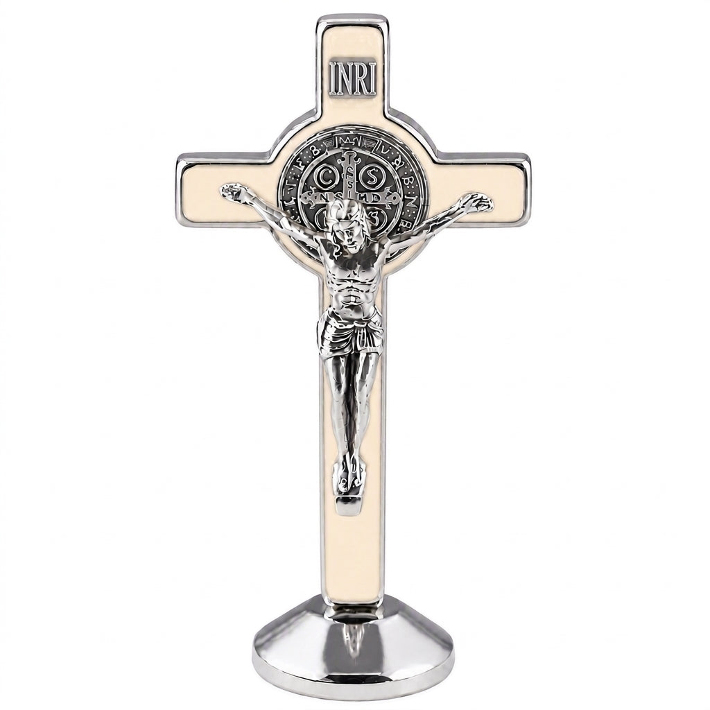 St. Benedict Standing Crucifix (Luminous) 3"