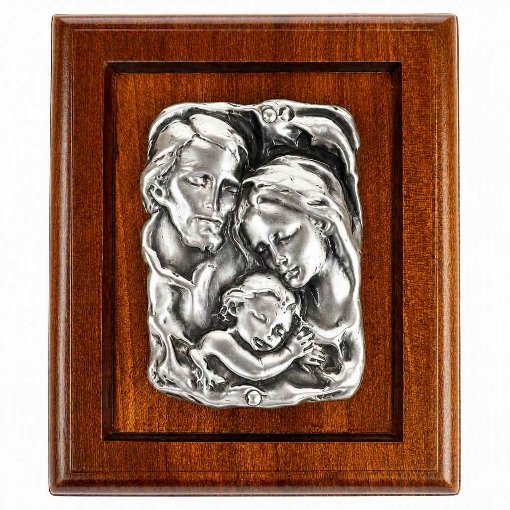 Holy Family Desktop Plaque – 5″