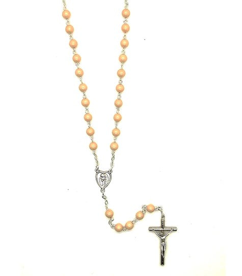 Imitation Marble Cream Rosary