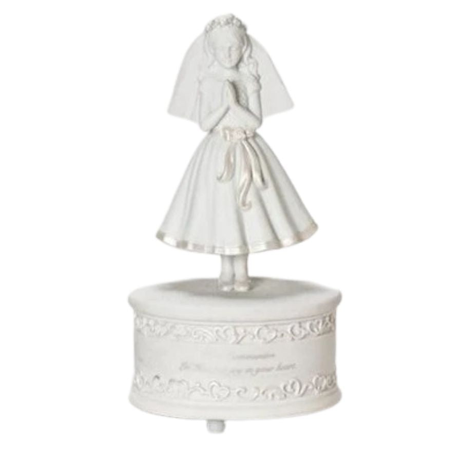 First Communion Girl Musical Figurine