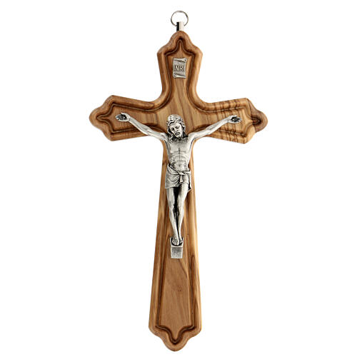 Olive Wood Crucifix, 8"
