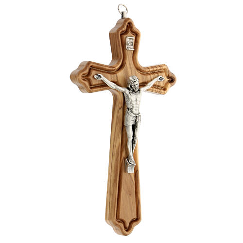 Olive Wood Crucifix, 8"