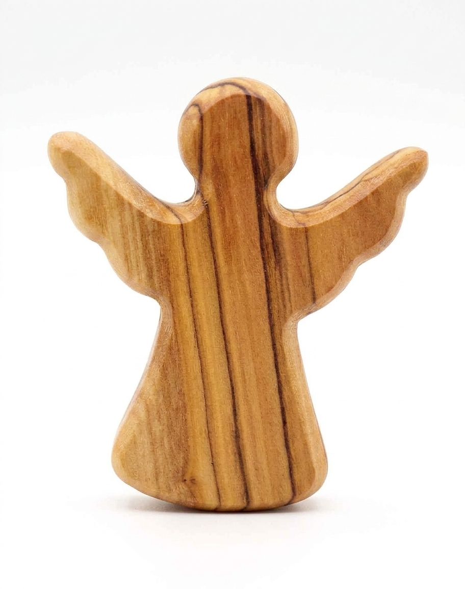 Olivewood Guardian Angel, 3"