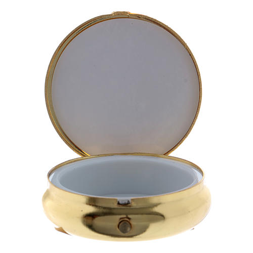 Pyx: Our Lady of Lourdes Apparition (Made in Italy)