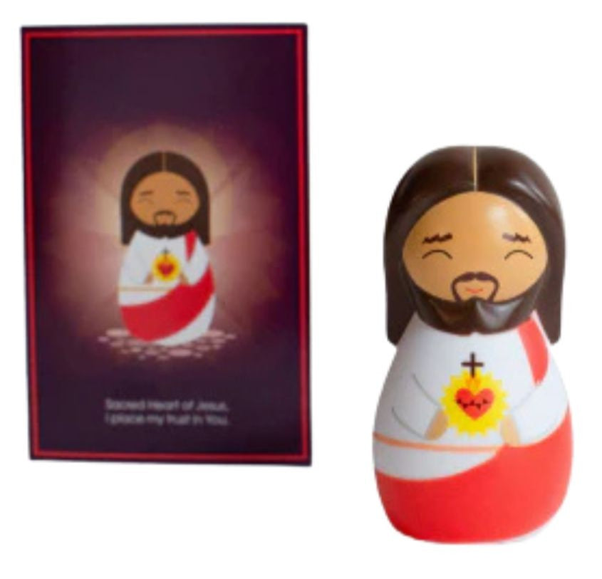 Shining Light Doll -  Sacred Heart Jesus Classic Doll, 3.5"