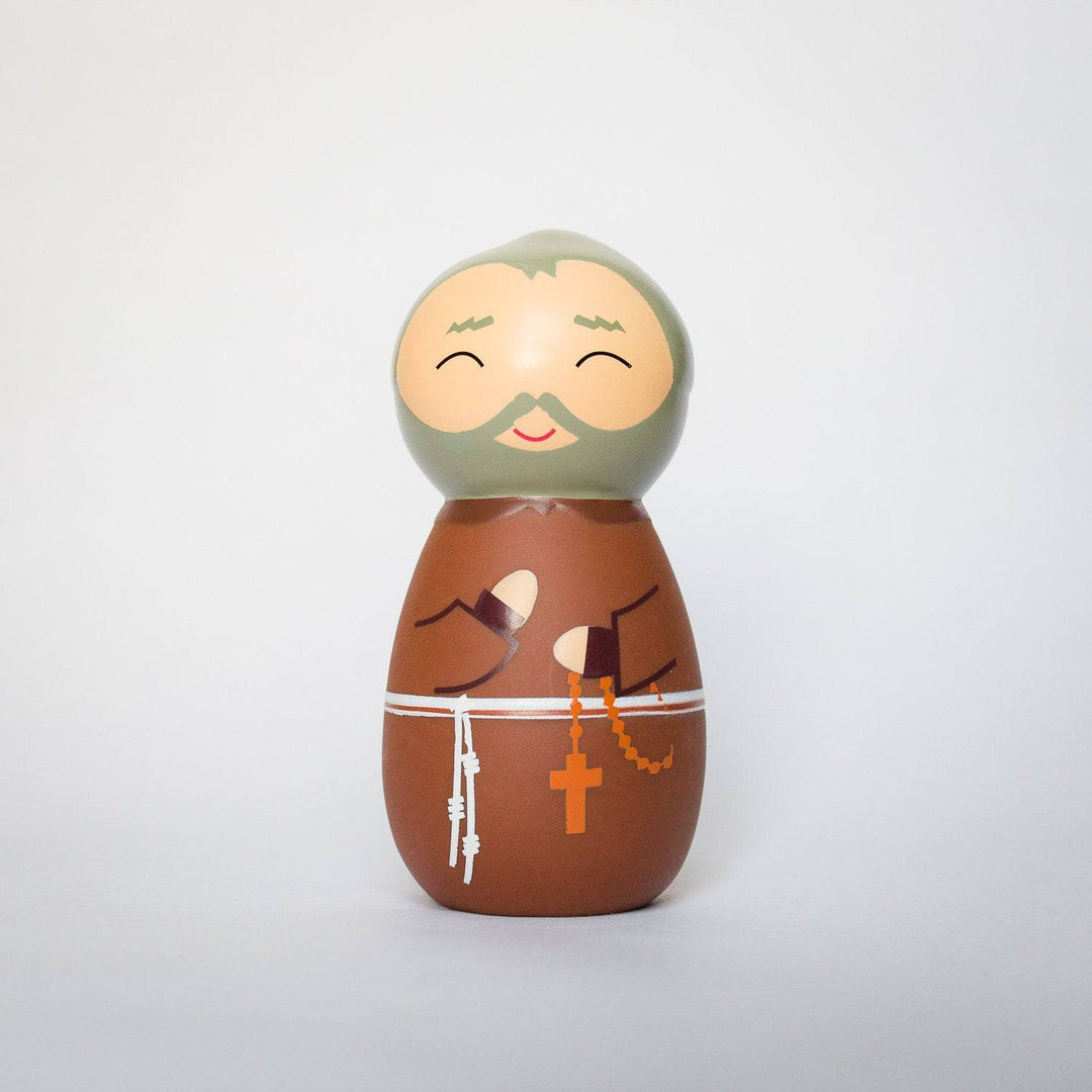 Shining Light Doll - Saint Padre Pio Doll, 3.5"