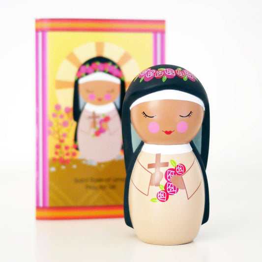 Shining Light Doll - Saint Rose of Lima Doll, 3.5"