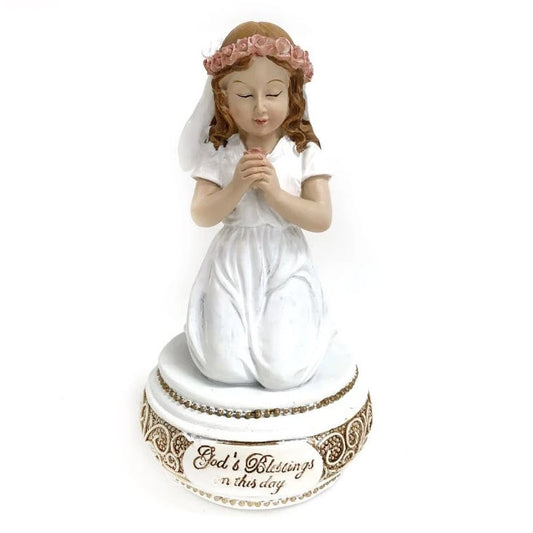 Communion Girl Figurine, 6.5"