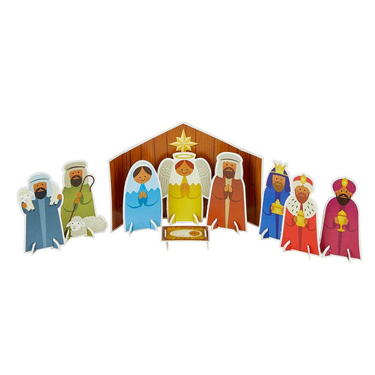 Punch-Out Nativity Scene Set