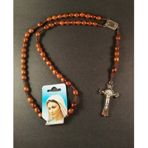 Blessed Medjugorje rosary w/St Benedict crucifix