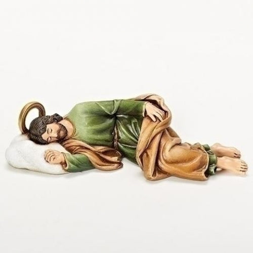 Sleeping St Joseph Statue, 8.25" W