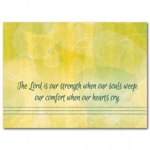 Sympathy Card: Lord is my Strength