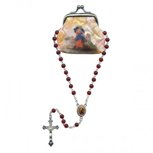 Rosary with Our Lady of Knots Pouch