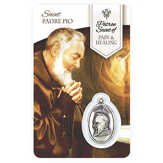 Prayer Card and Medal - Healing St. Padre Pio