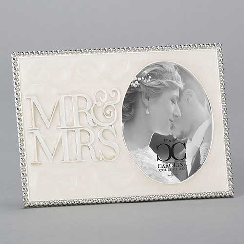 MR & MRS Wedding Photo Frame, 3.75"