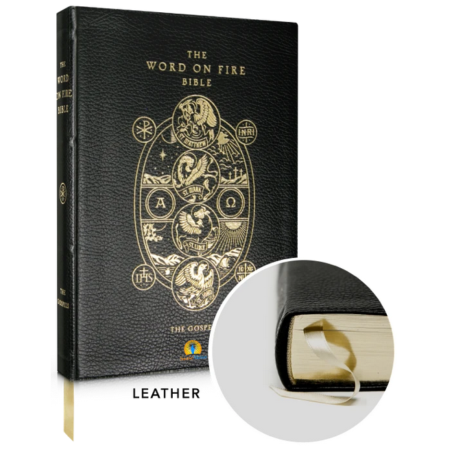 Word on Fire Bible (Volume 1): The Gospels - Leather Cover