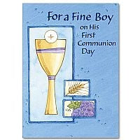 First Communion Card for Boy