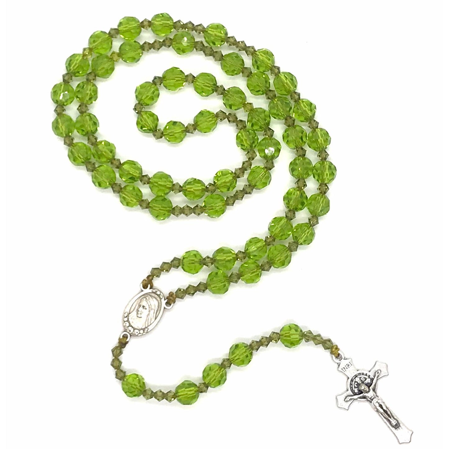 Crystal Rosary - Emerald Green