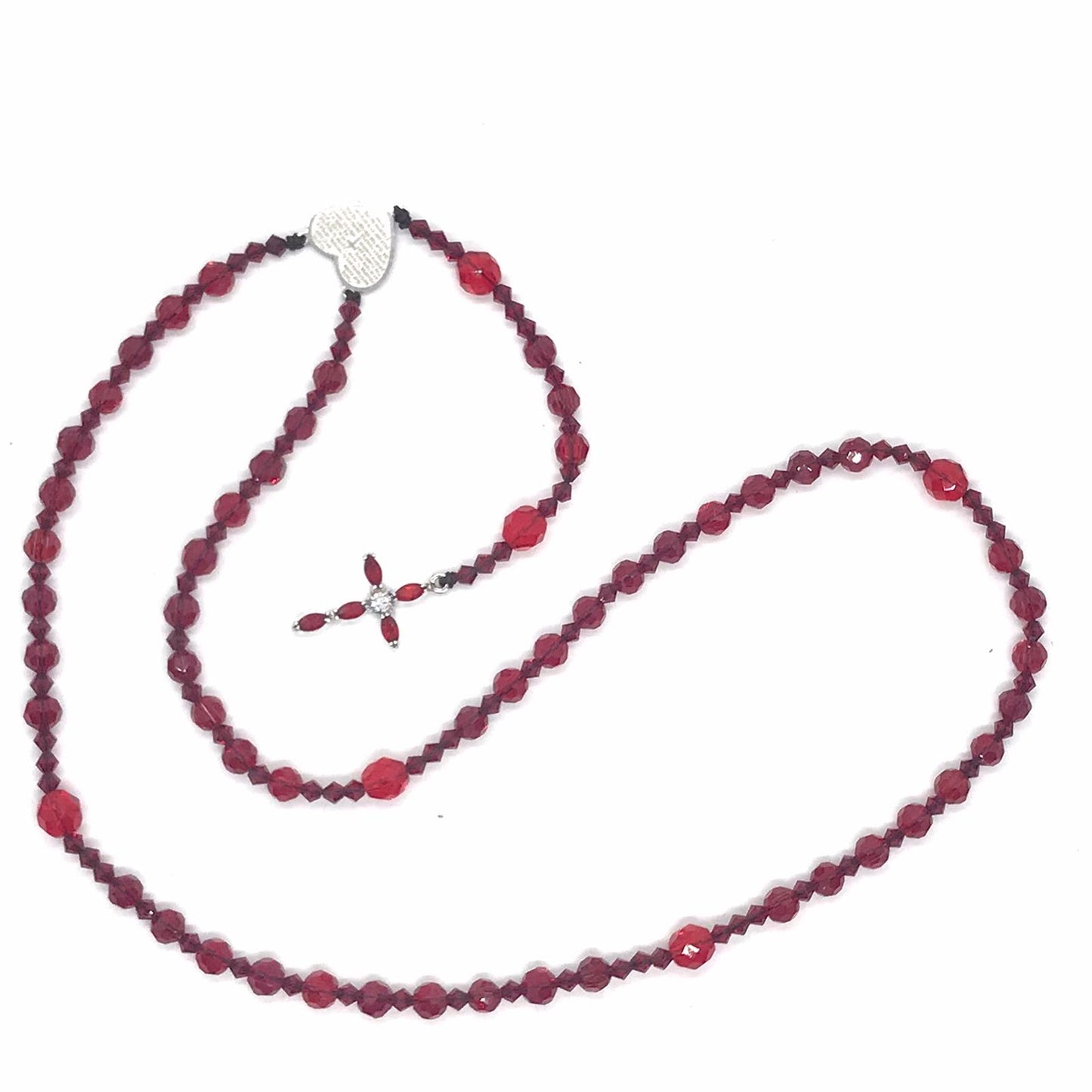 Crystal Rosary (Burgundy)