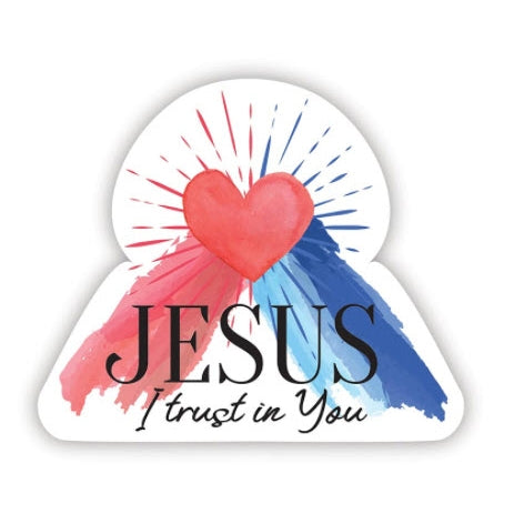 Jesus I Trust in You Decal