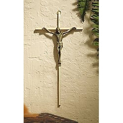 Crucifix - Gold Plate, 10"