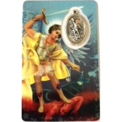 Prayer Card and Medal - St. Michael