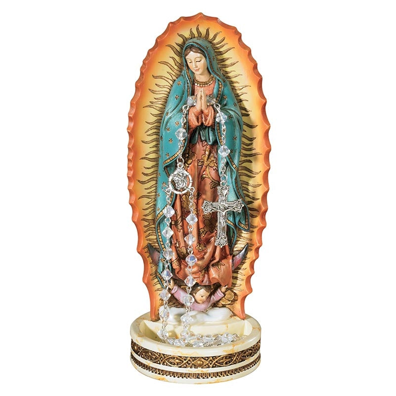 Our Lady of Guadalupe Rosary Holder, 8"