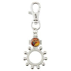 Rosary Ring with Clip - St Michael