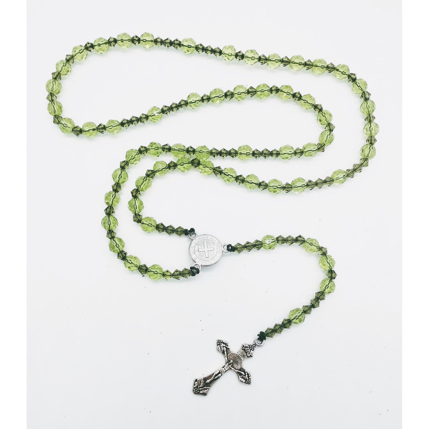 Crystal Rosary - Emerald Green