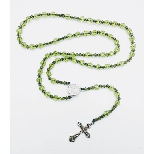 Crystal Rosary - Emerald Green