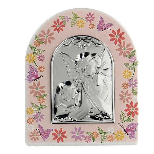 Guardian Angel Desktop Plaque Girl, 3.5" (Italy)