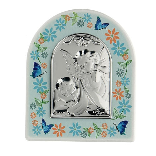 Guardian Angel Desktop Plaque Boy, 3.5" (Italy)