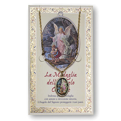 Medal Necklace A - Guardian Angel Medal (Italy)