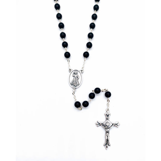 Divine Mercy Rosary (Black) - Italy