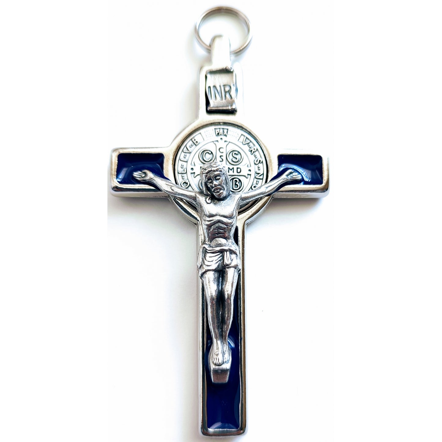 St. Benedict Crucifix (Blue), 3"