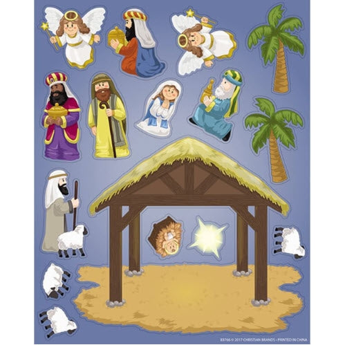 Make Your Own Nativity Sticker Sheets