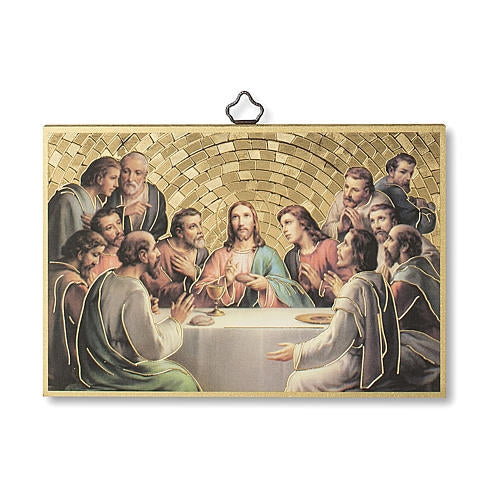 Woodcut Plaque - The Last Supper, 6" (Italy)