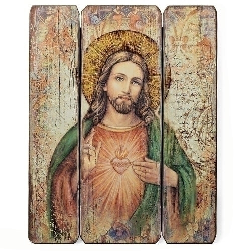 Sacred Heart of Jesus Wall Plaque, 15"