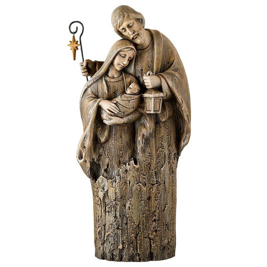 Tender Holy Family Statue, 17"