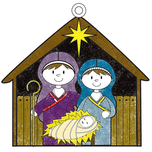 Color Your Own Nativity Ornament